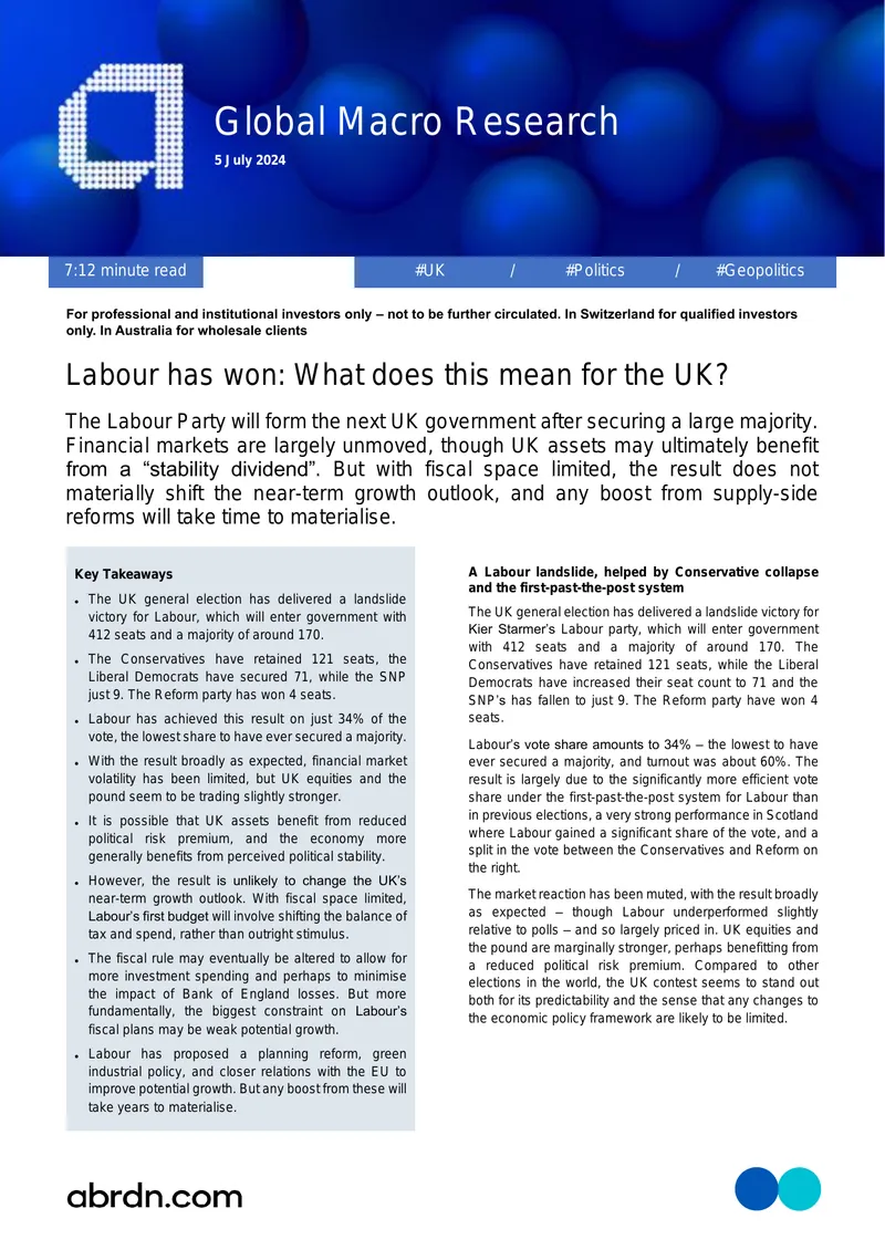 Labour Party Victory and Its Implications for the UK