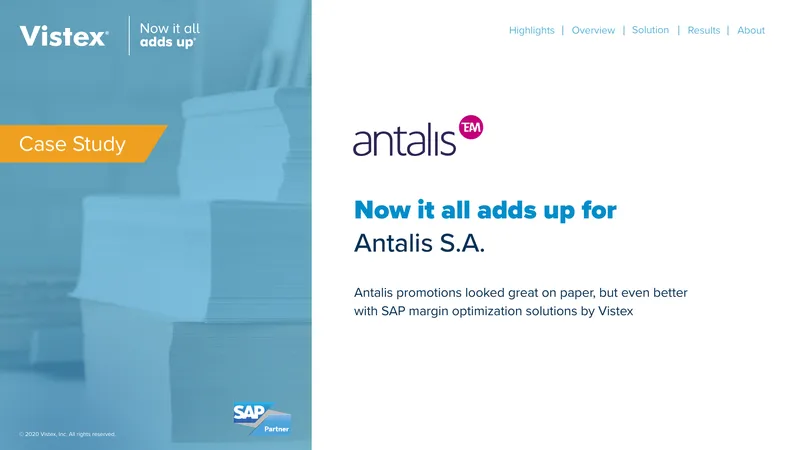 Antalis S.A. SAP Margin Optimization Case Study