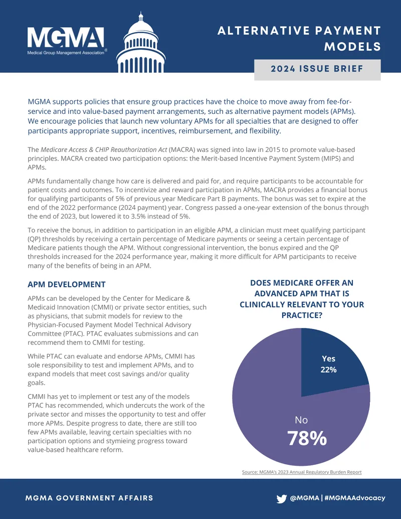 Alternative Payment Models 2024 Issue Brief