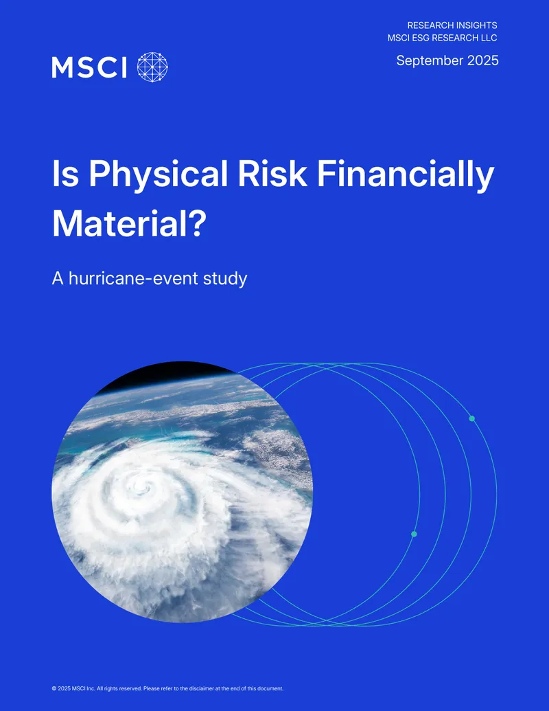 Financial Materiality of Physical Climate Risks
