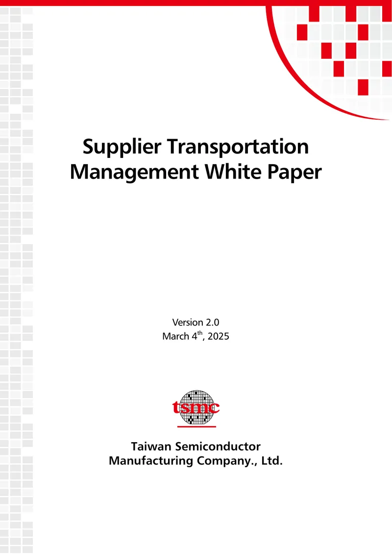 Supplier Transportation Management White Paper