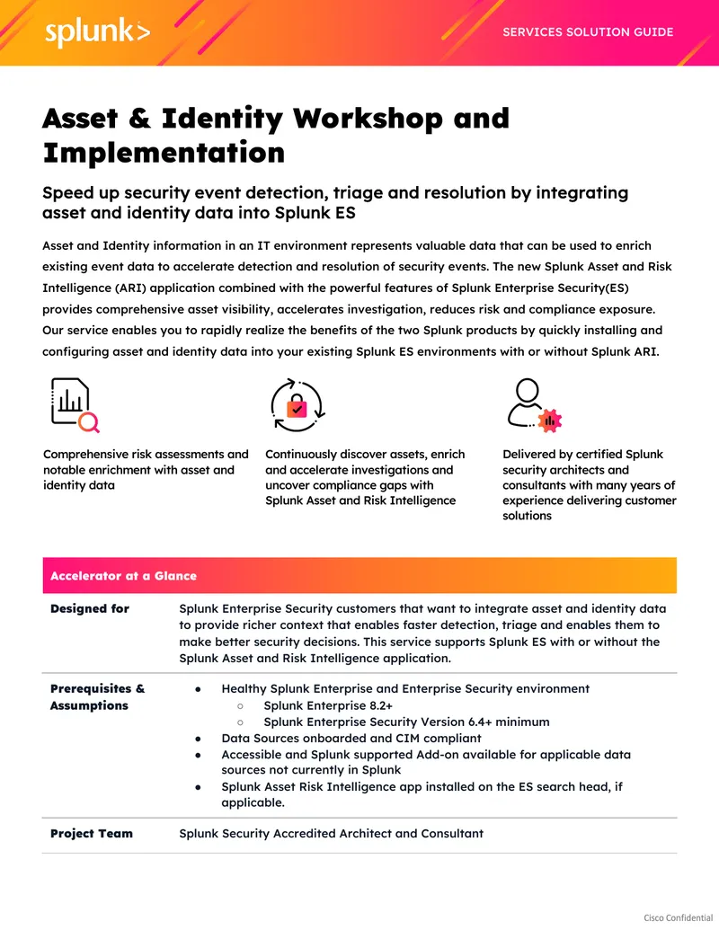 Asset and Identity Integration Service Solution Guide