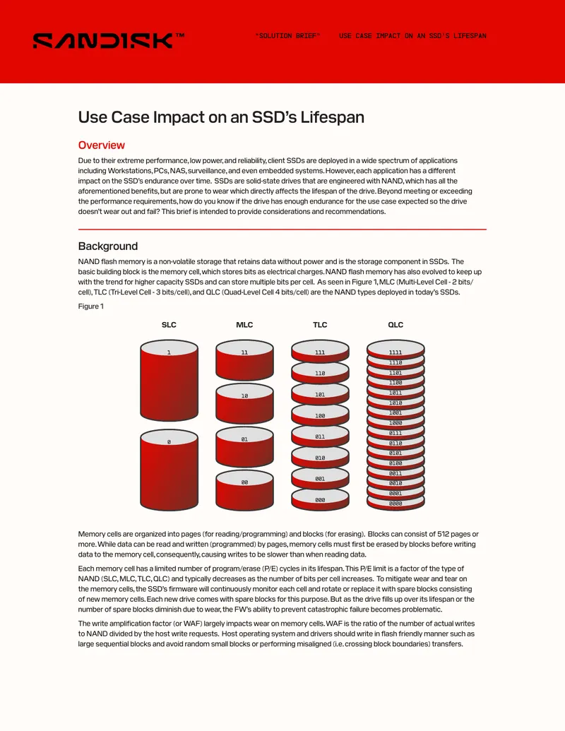 Use Case Impact on SSD Lifespan