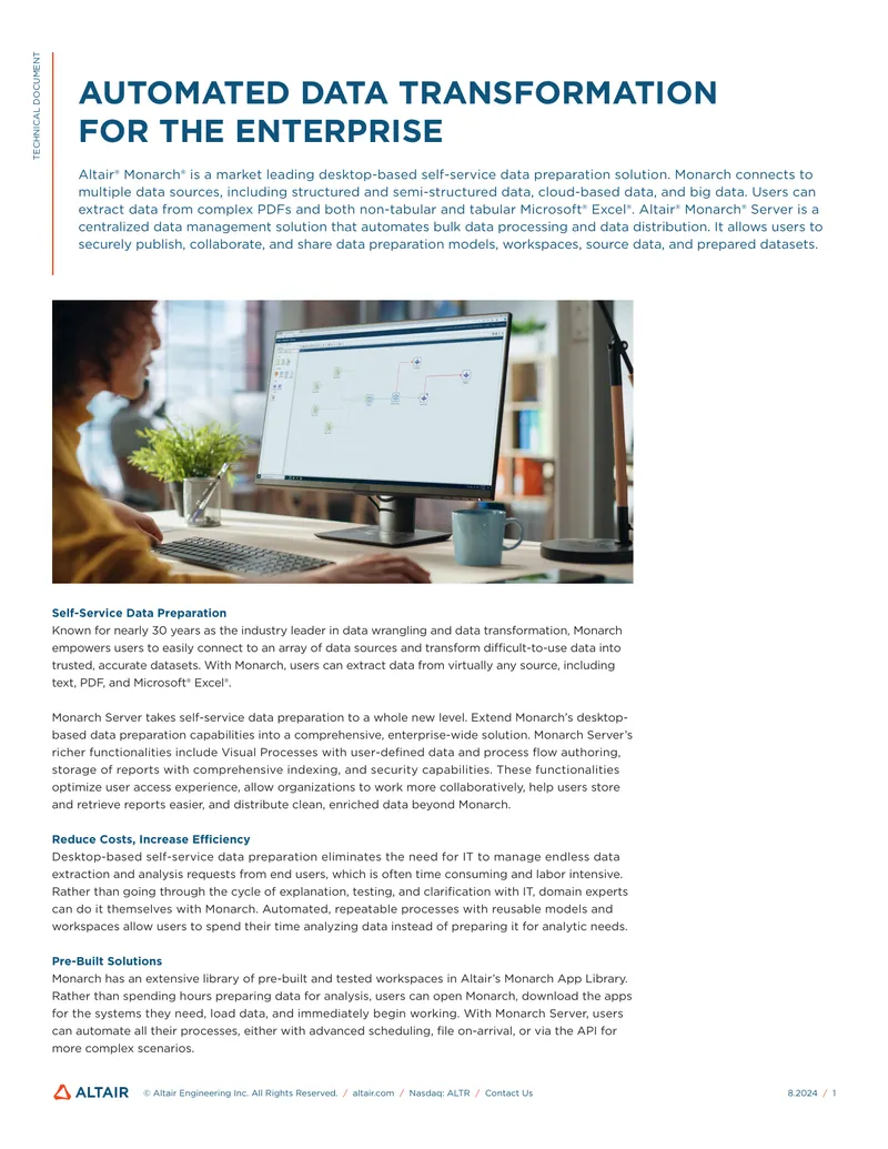Automated Data Transformation for the Enterprise