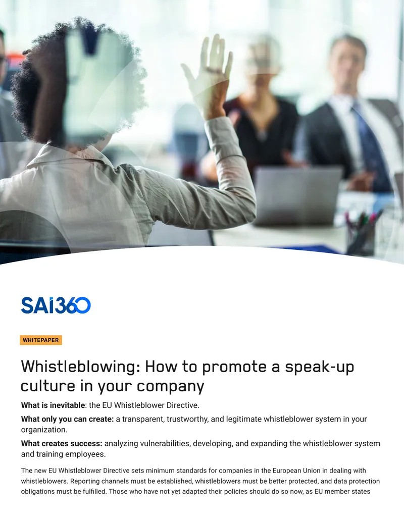 EU Whistleblower Directive Compliance Guide