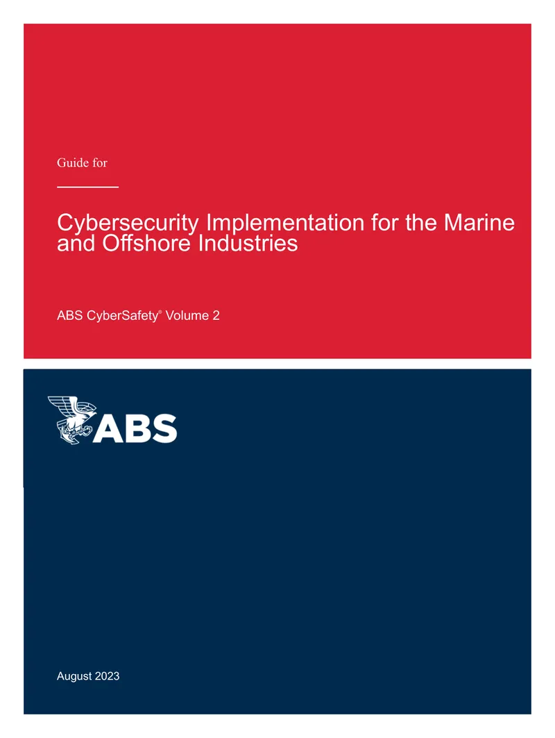 Guide for Cybersecurity Implementation in Marine Industries