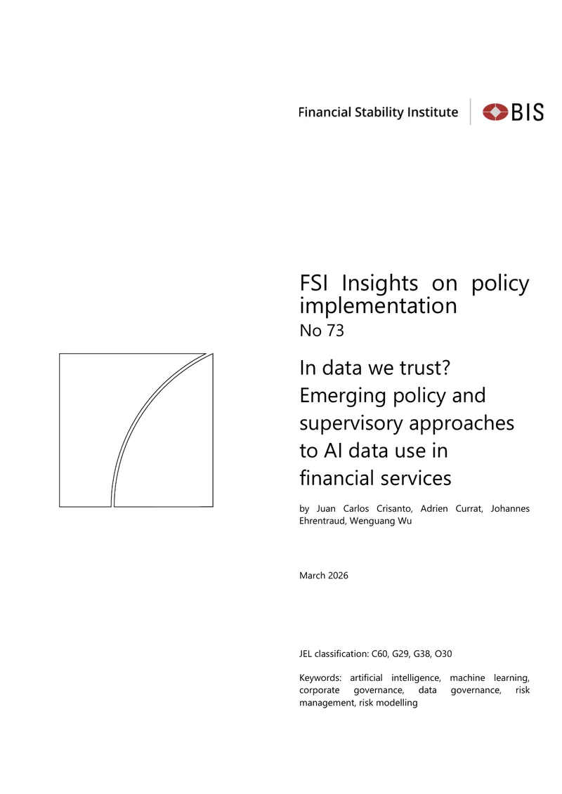 Emerging Policy Approaches to AI Data Use in Financial Services
