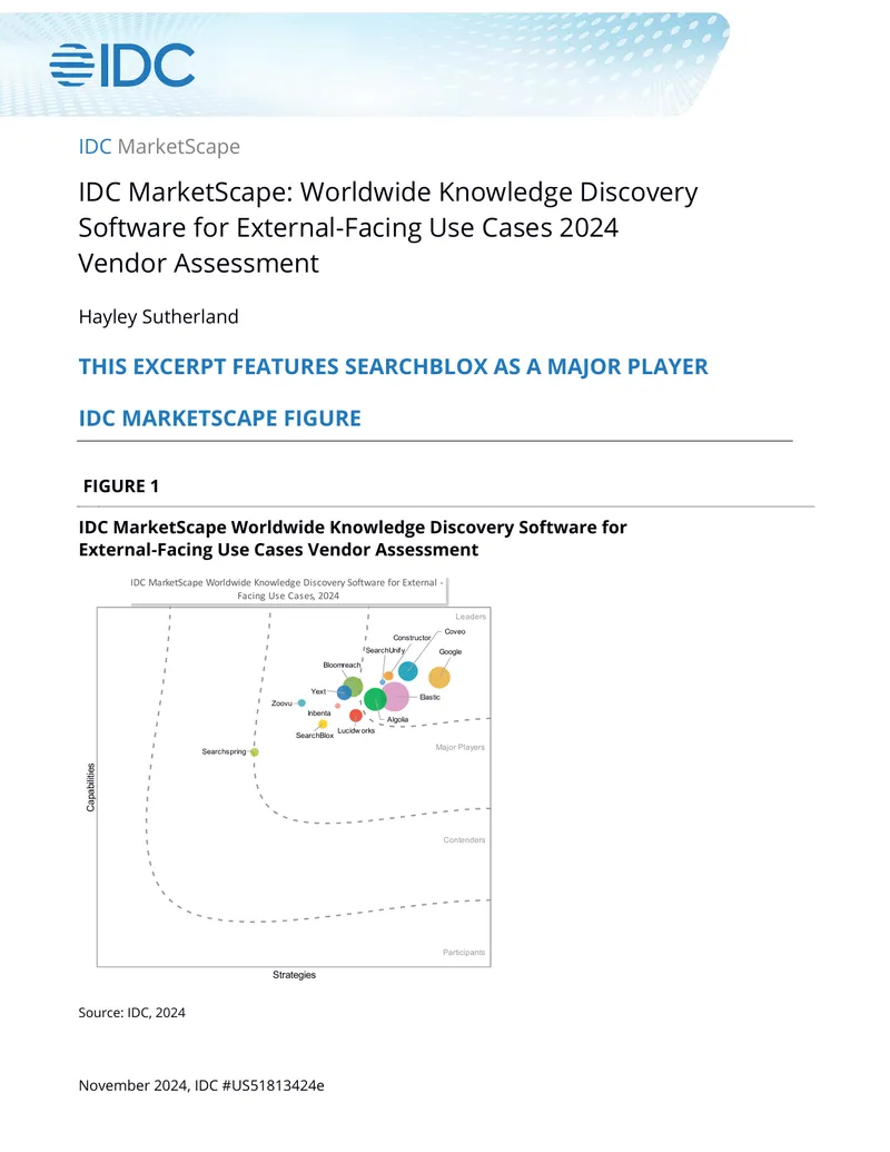 Worldwide Knowledge Discovery Software Vendor Assessment 2024