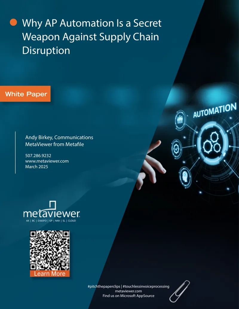 AP Automation and Supply Chain Resilience