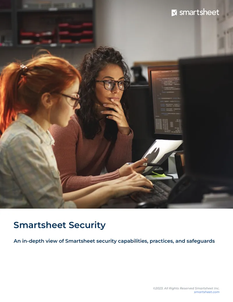 Smartsheet Security Capabilities and Practices