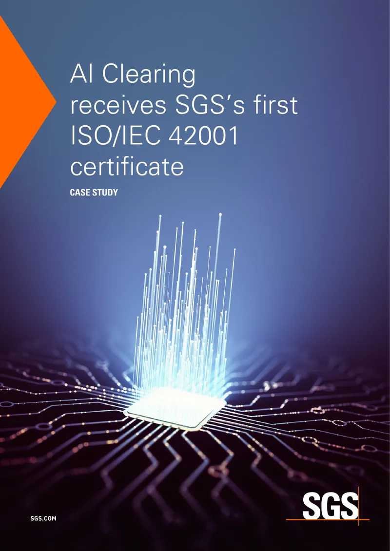 AI Clearing Achieves ISO/IEC 42001 Certification