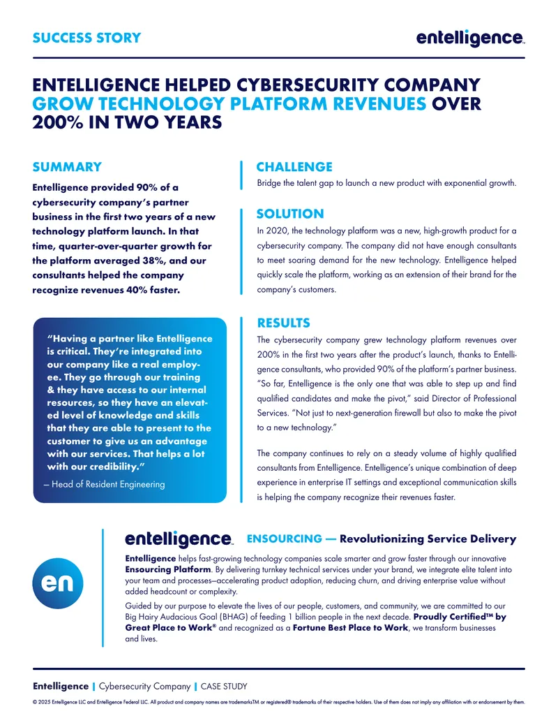 Cybersecurity Company Revenue Growth Case Study