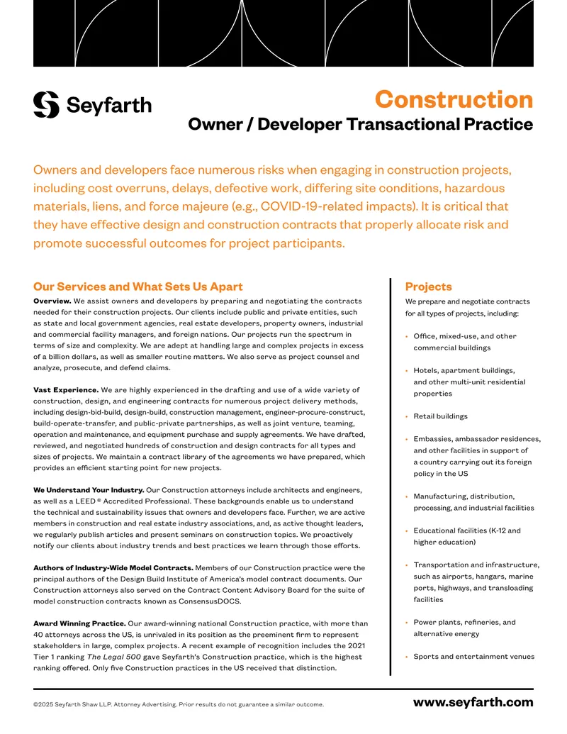 Construction Contract Preparation and Negotiation Services