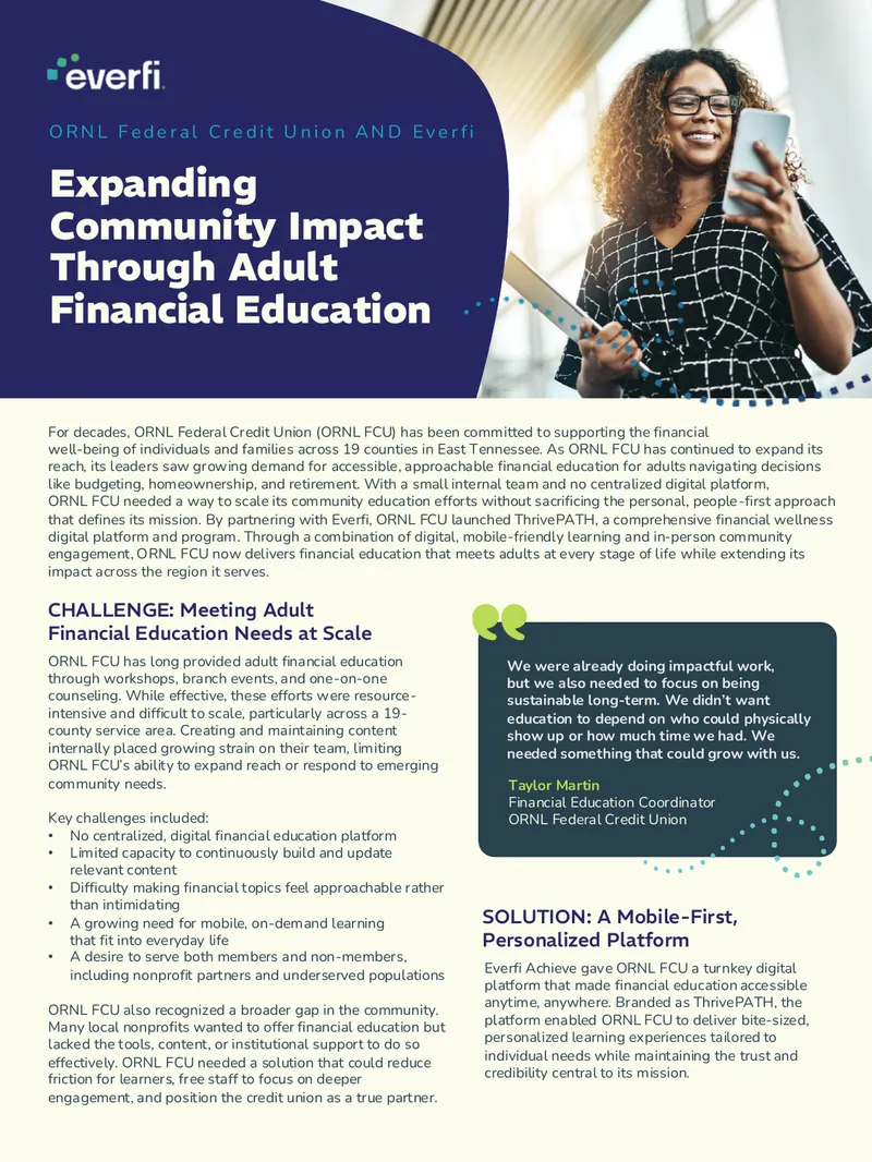 Expanding Community Impact Through Financial Education