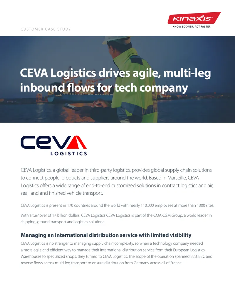 CEVA Logistics Customer Case Study on Supply Chain Optimization
