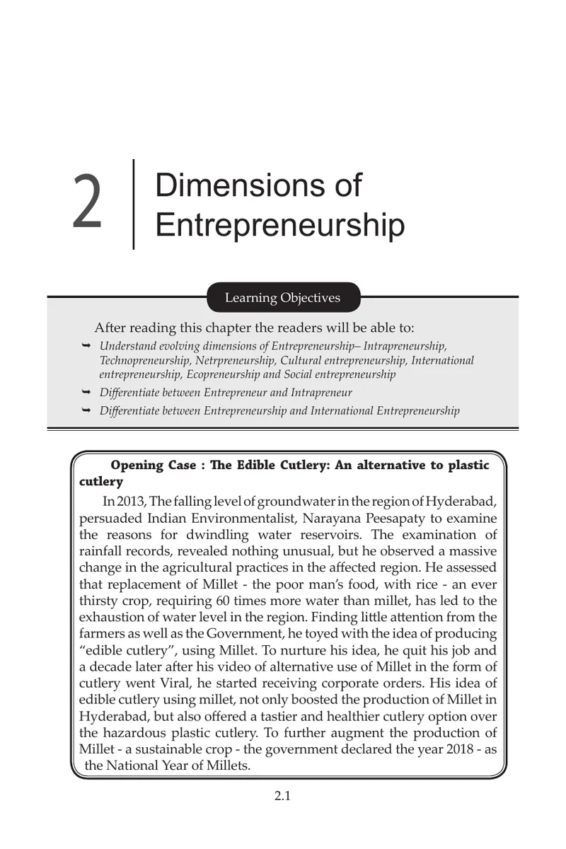 Dimensions of Intrapreneurship and Entrepreneurship