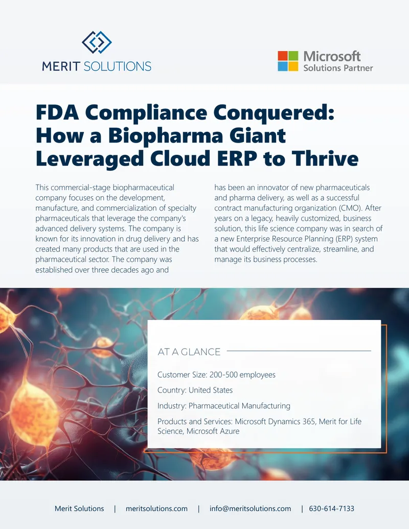 Cloud ERP Implementation for Biopharmaceutical Compliance