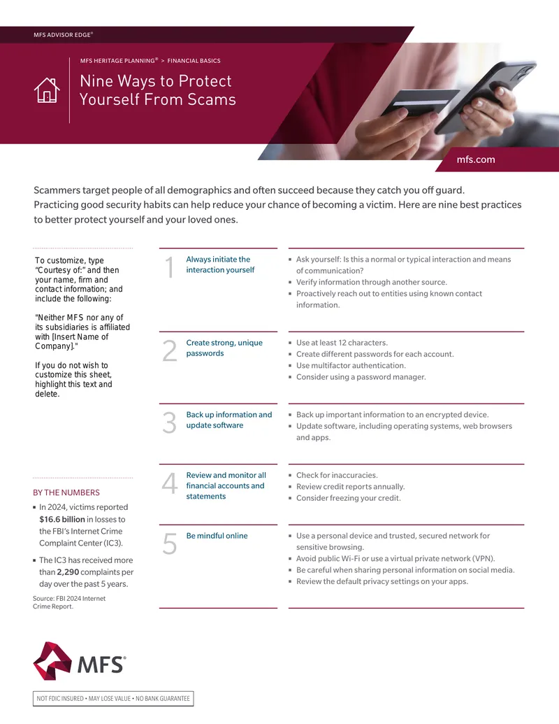 Nine Ways to Protect Yourself From Scams
