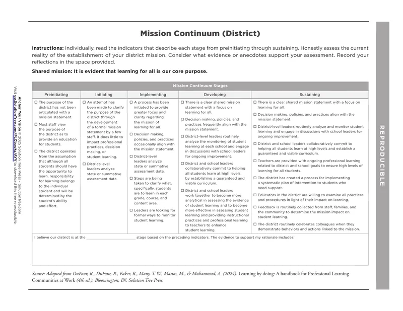 Mission Continuum Assessment Framework