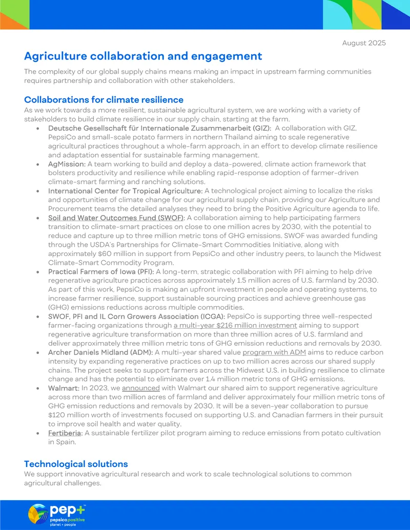 Agricultural Collaboration for Climate Resilience