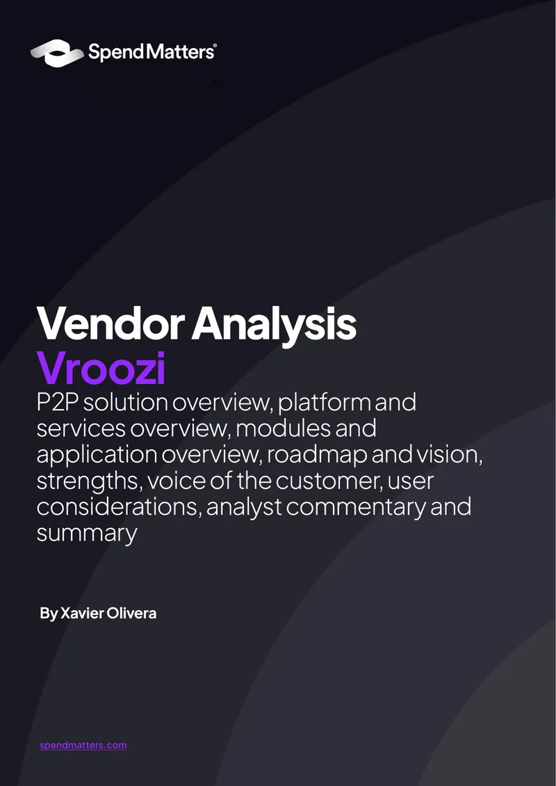 Vroozi Vendor Analysis and P2P Solution Overview