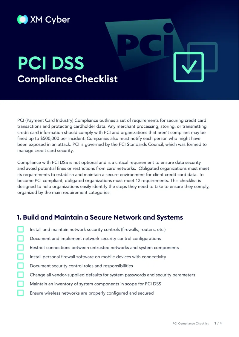 PCI Compliance Checklist for Organizations