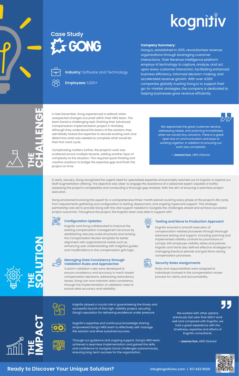 Gong and Kognitiv Compensation Management Case Study