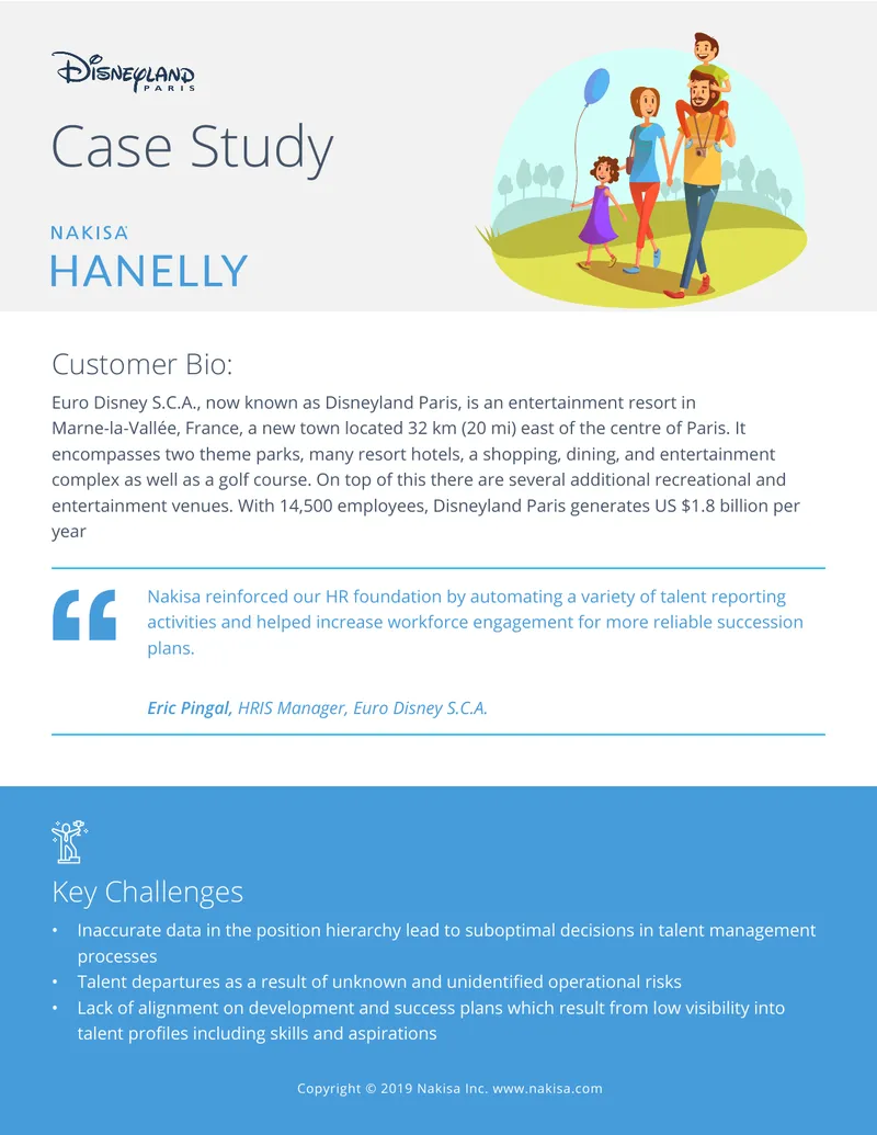 Euro Disney S.C.A. Talent Management Case Study preview page 1