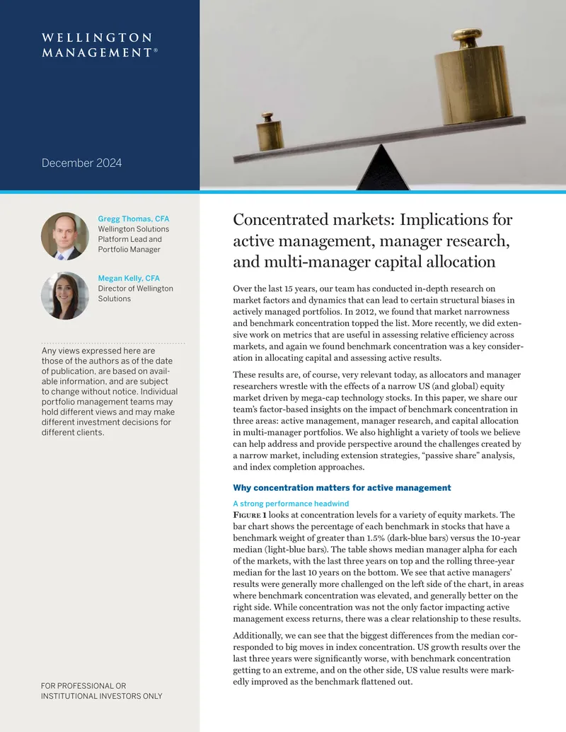 Implications of Concentrated Markets for Active Management