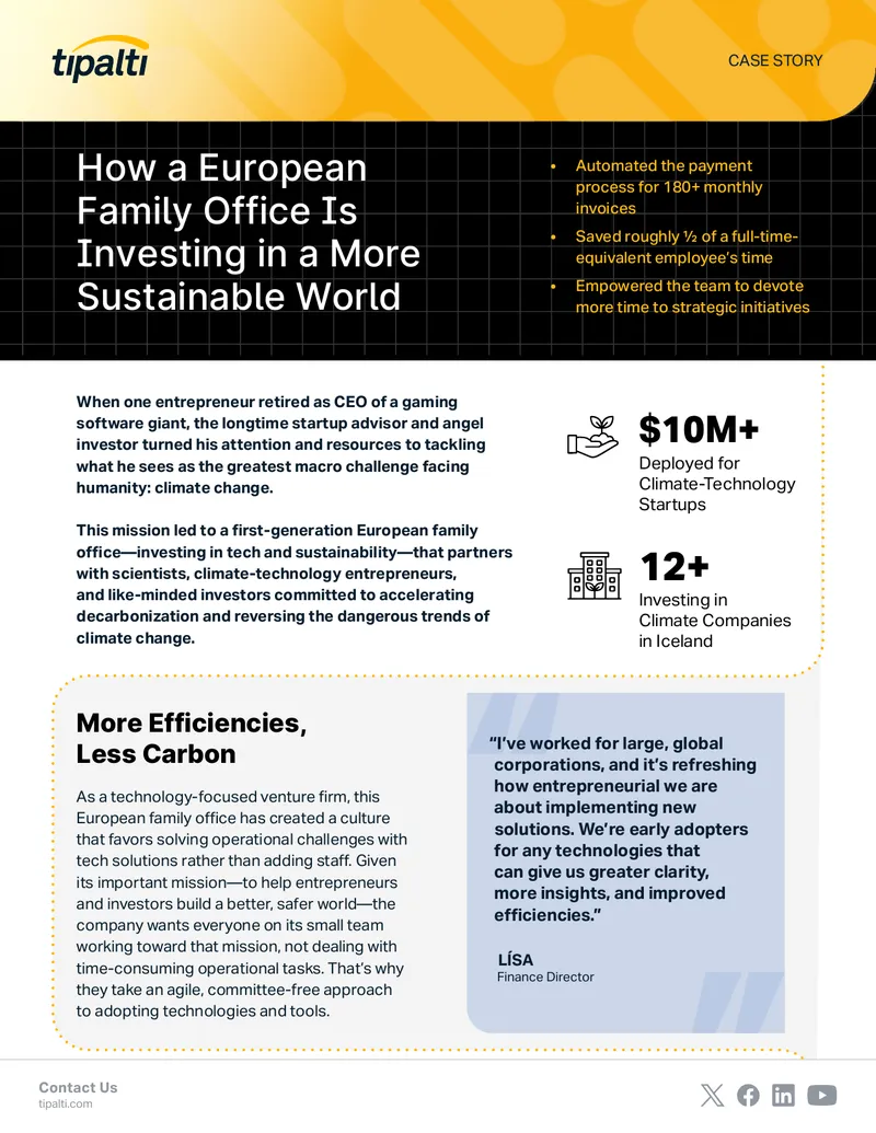 European Family Office's Sustainable Investment Approach