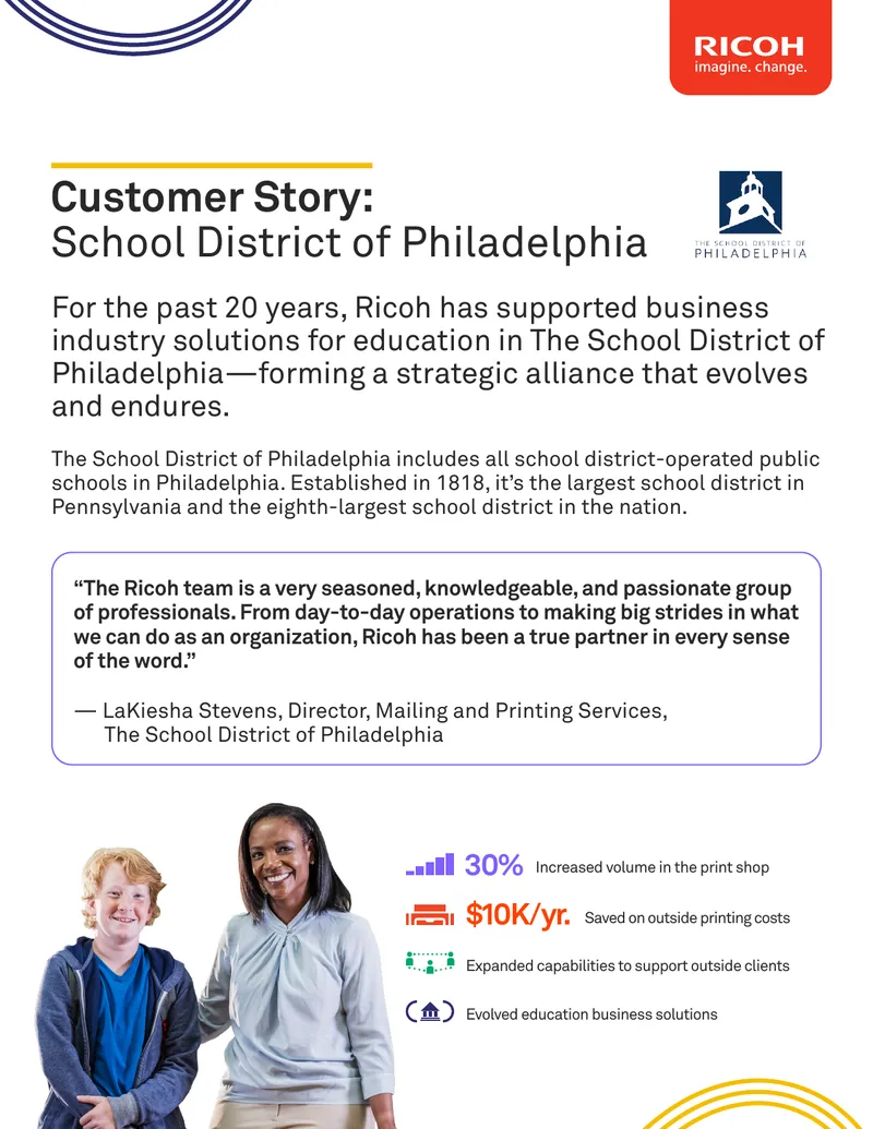 Ricoh Partnership with School District of Philadelphia