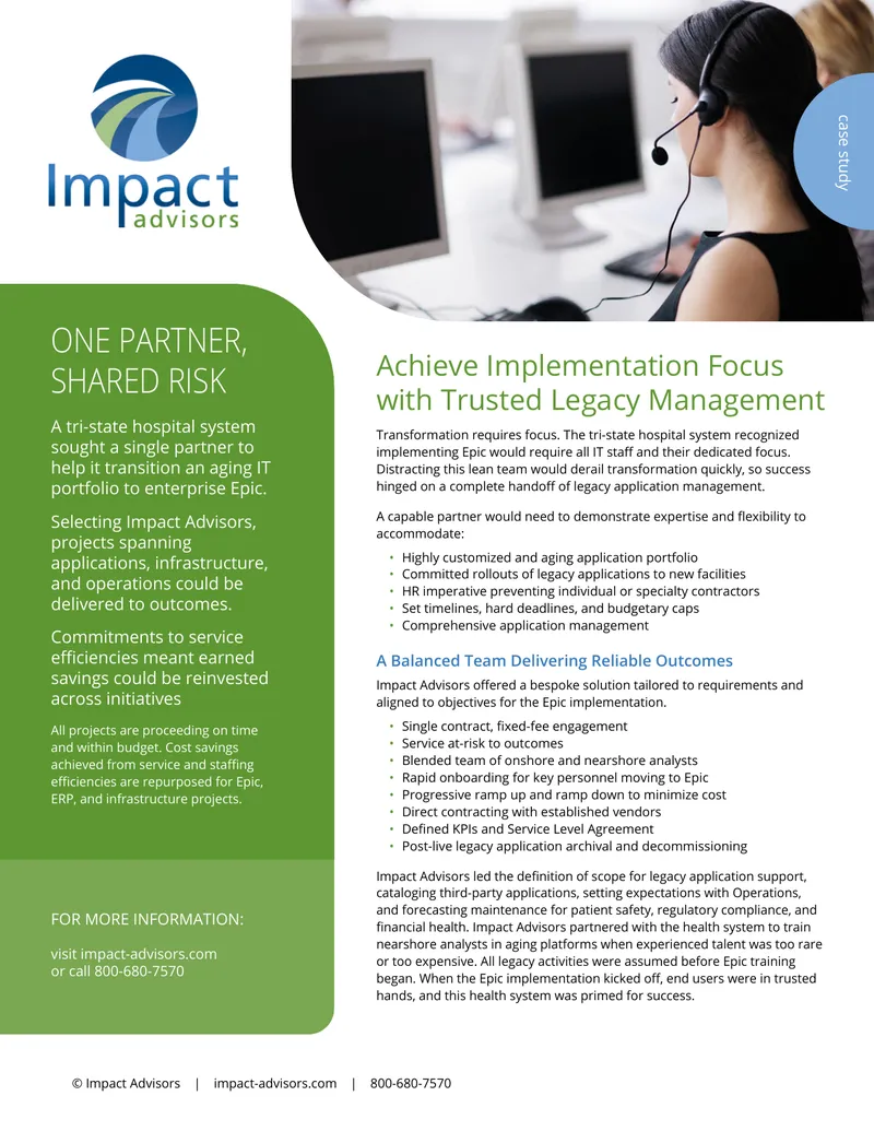 Legacy Application Management Case Study