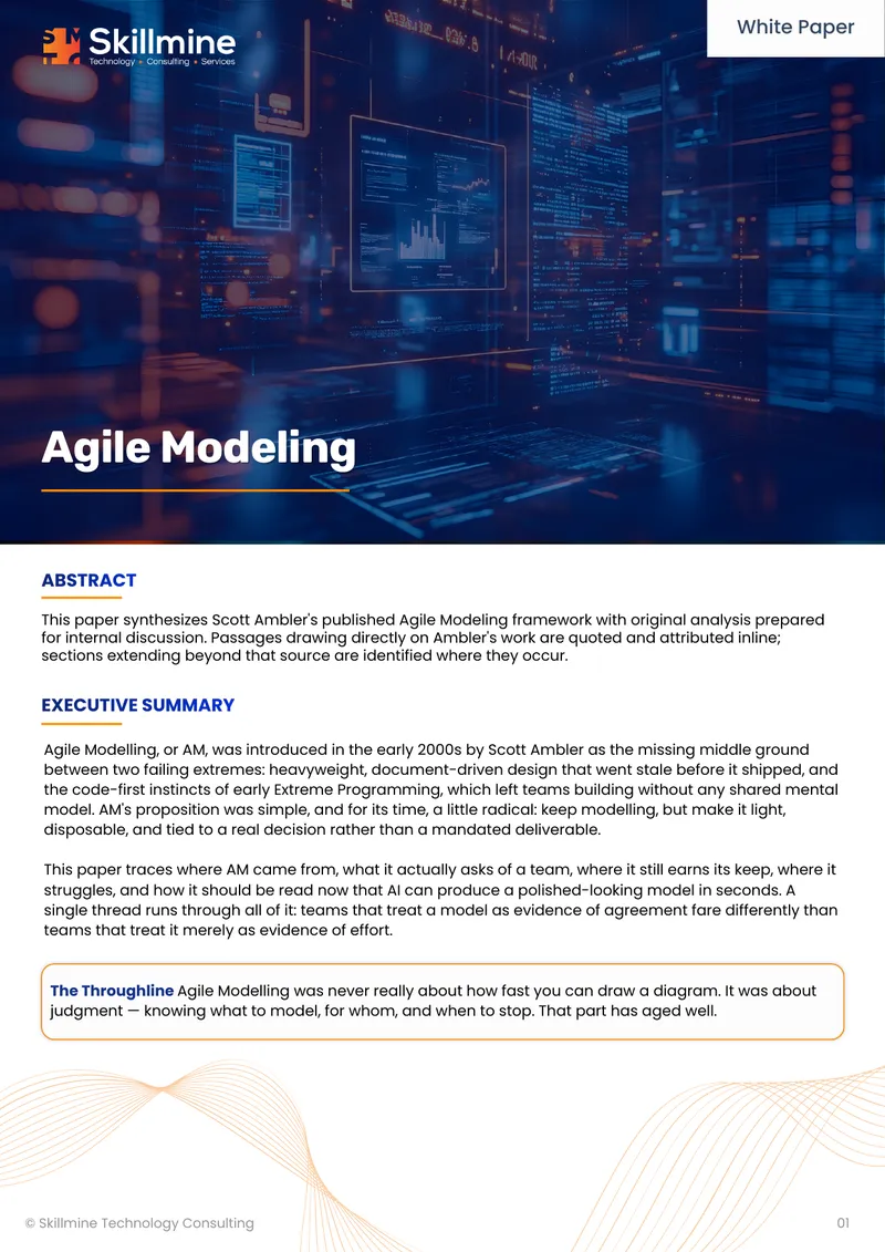 Agile Modeling Framework Analysis
