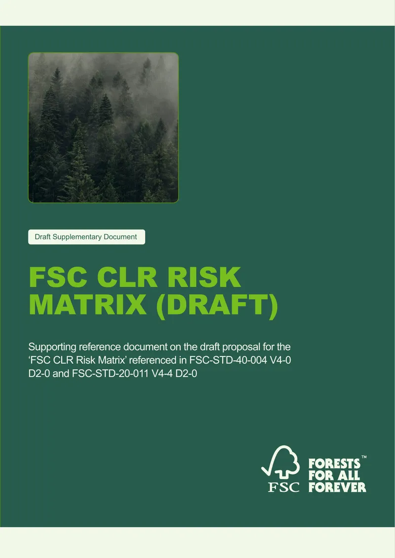 FSC CLR Risk Matrix Draft Proposal Document