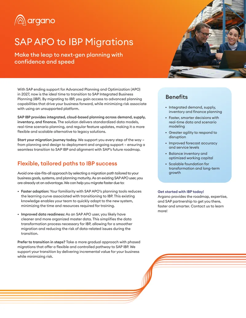 SAP APO to IBP Migration Strategies