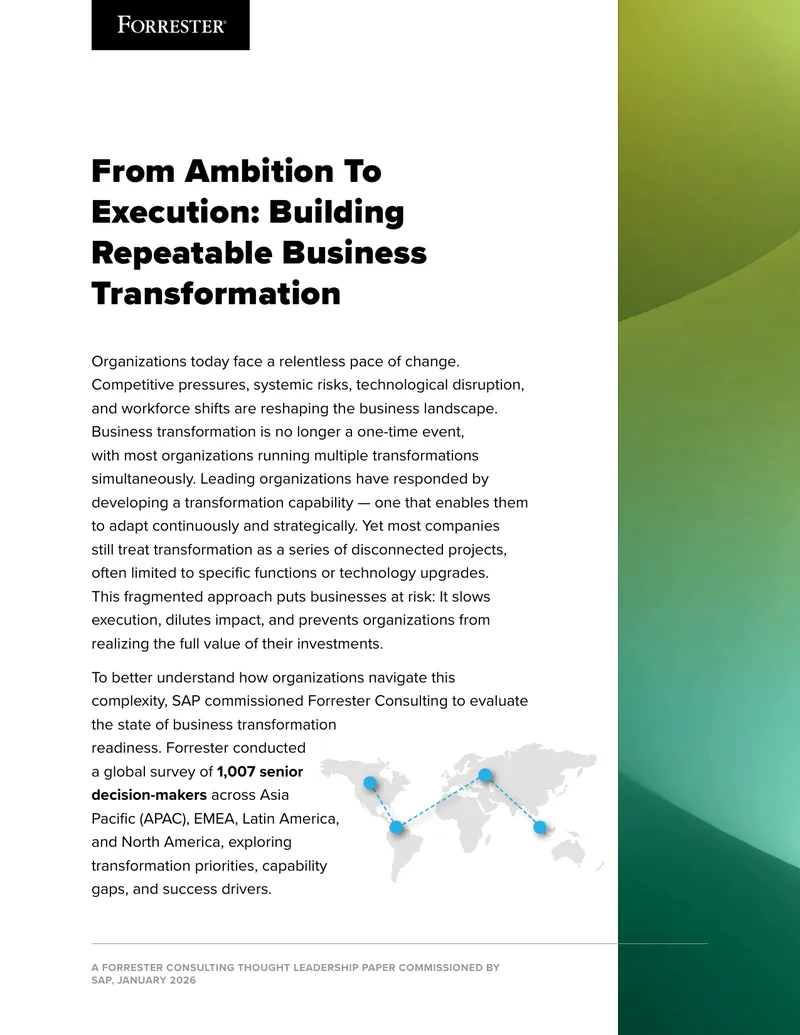 Building Repeatable Business Transformation Capability