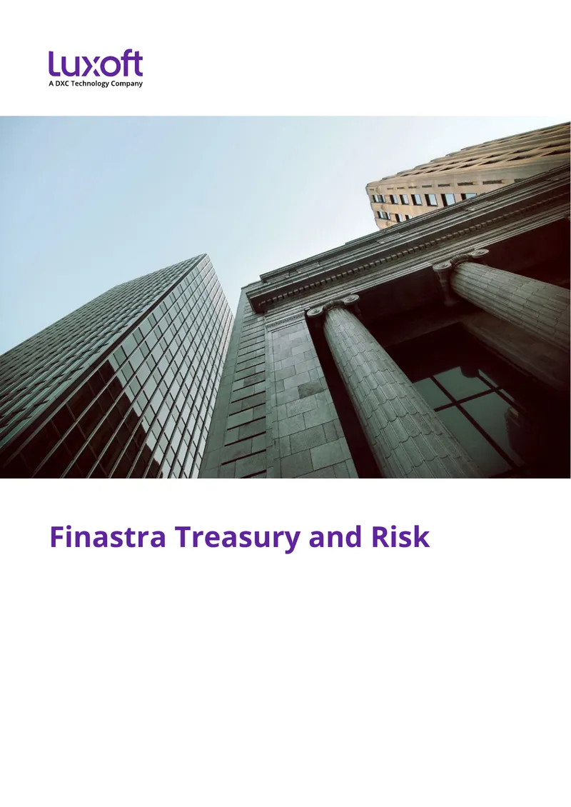 Finastra Treasury and Risk Platform Overview