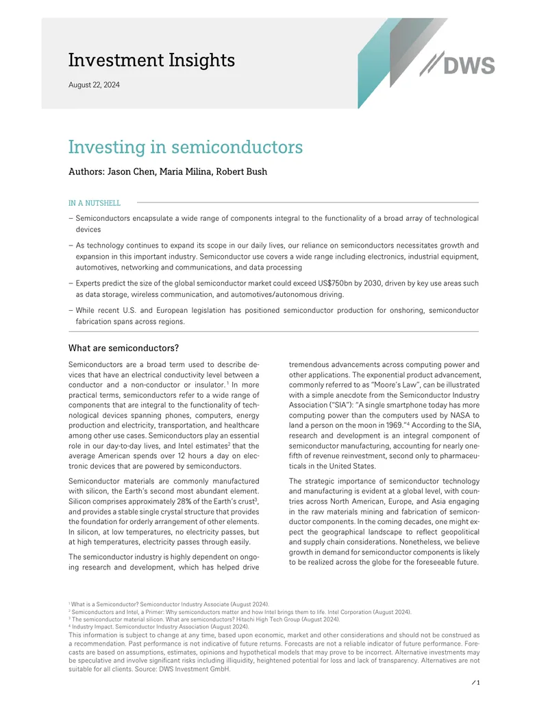 Investment Insights on Semiconductor Industry