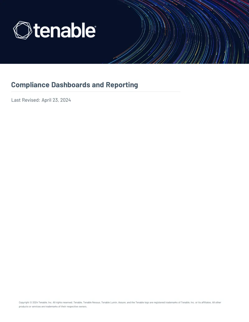 Tenable Vulnerability Management Compliance Features