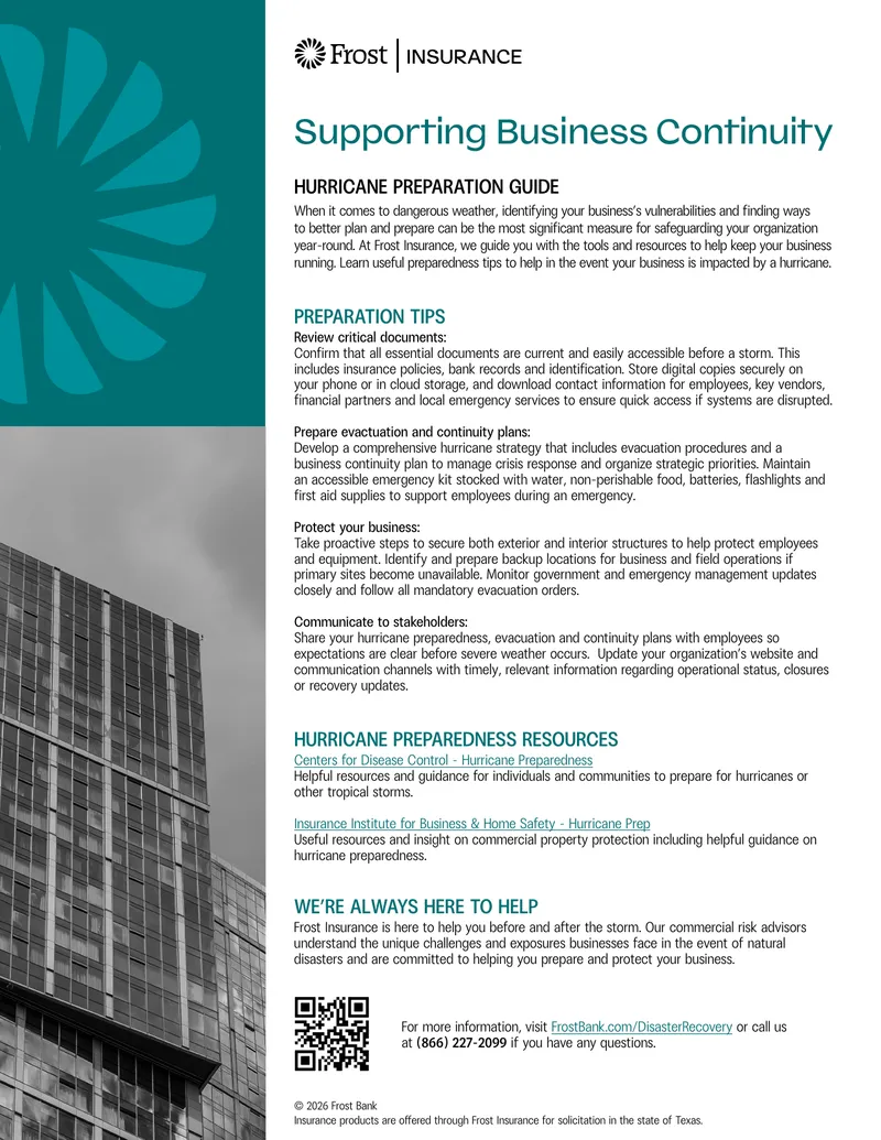 Hurricane Preparedness and Business Continuity Guide