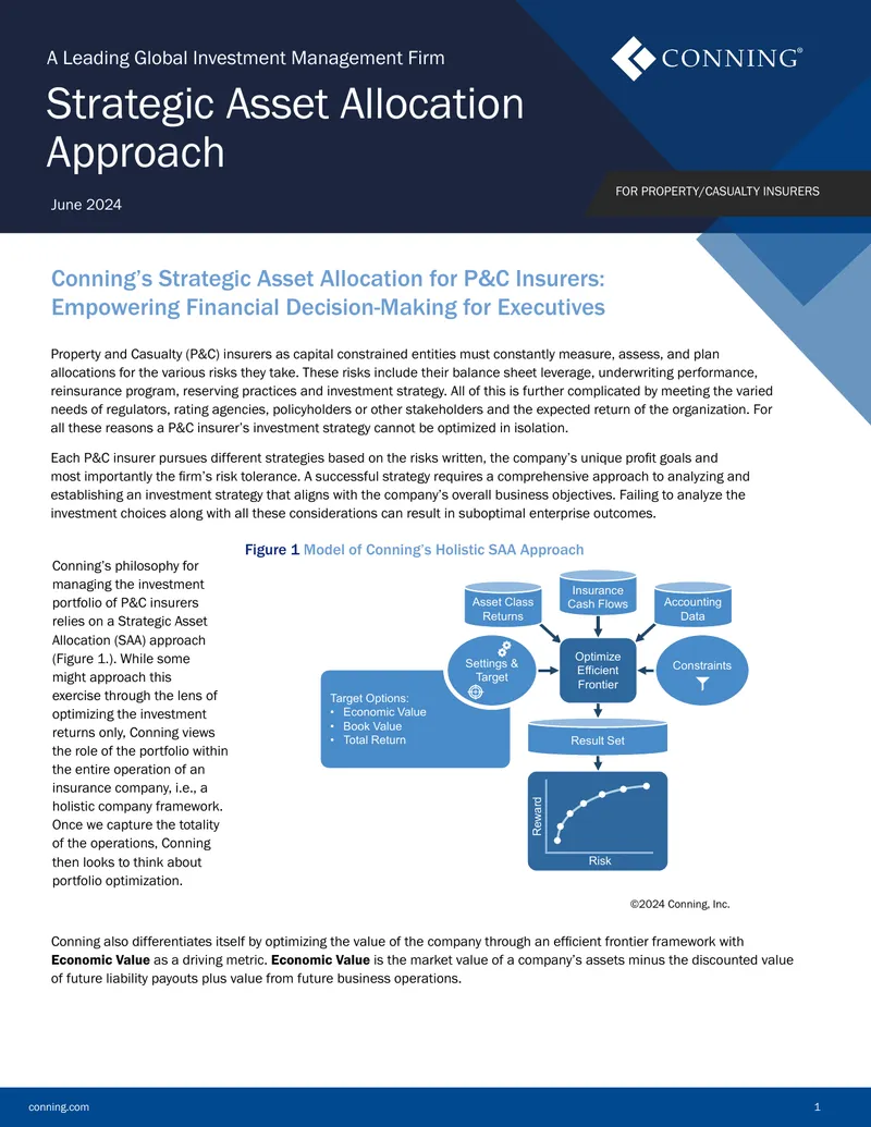 Strategic Asset Allocation Approach for P&C Insurers
