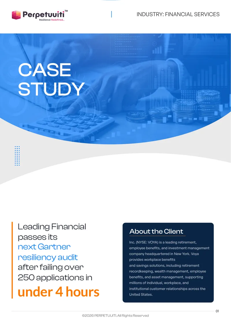 Voya Financial Services Resiliency Audit Case Study