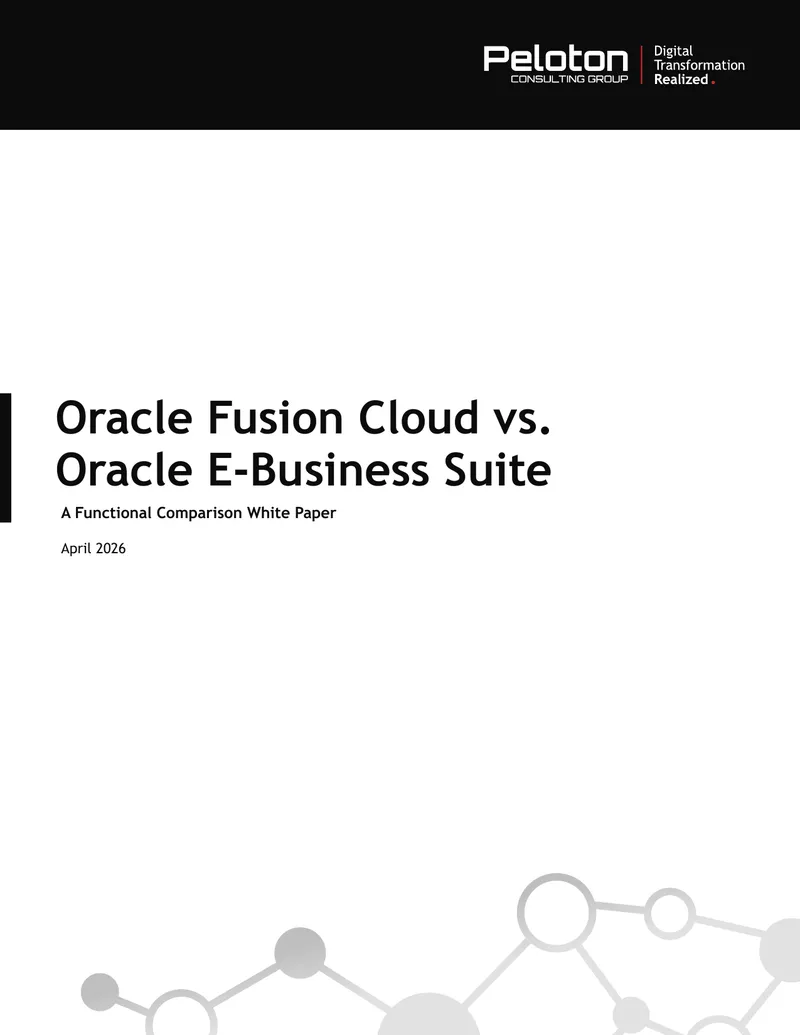 Oracle Fusion Cloud vs. Oracle E-Business Suite Functional Comparison
