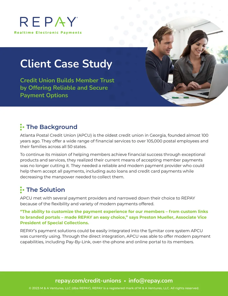 Credit Union Payment Solutions Case Study