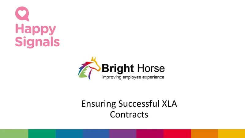 XLA Contractual Framework and Considerations
