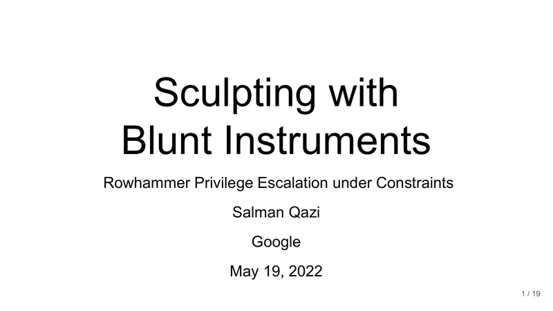 Rowhammer Privilege Escalation Techniques and Challenges