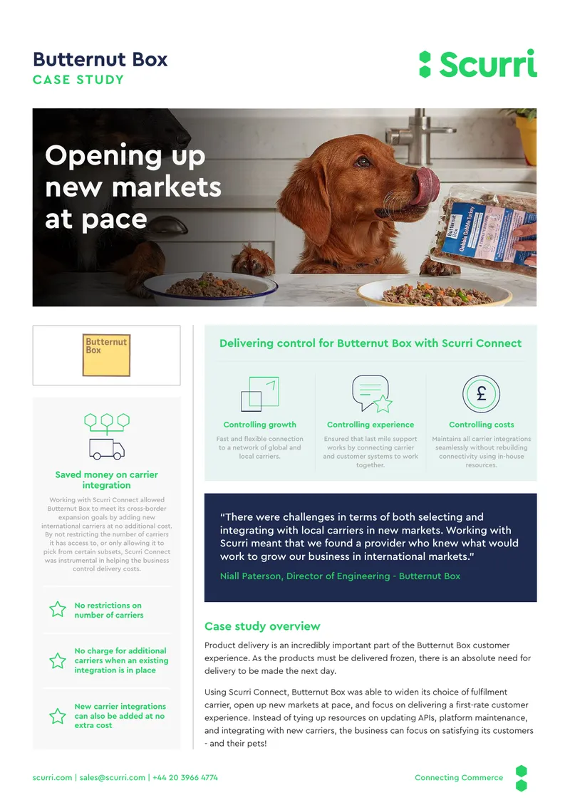 Butternut Box Case Study on Delivery Management