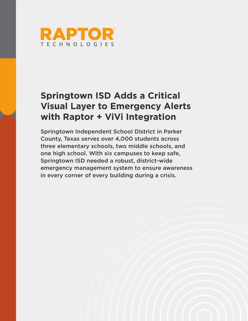 Springtown ISD Emergency Alert System Integration