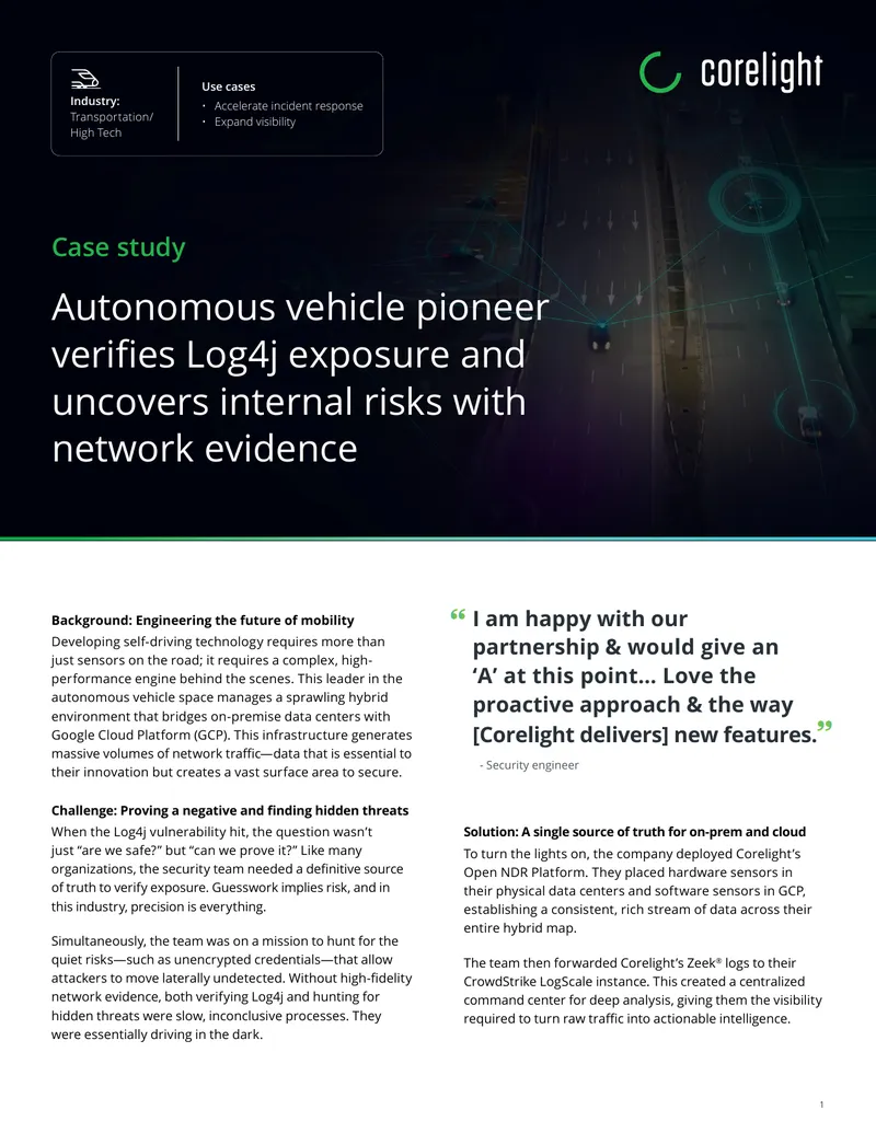 Autonomous Vehicle Security Risk Management Case Study