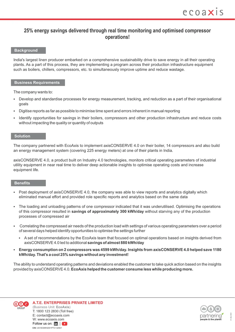 Energy Management System Implementation Case Study